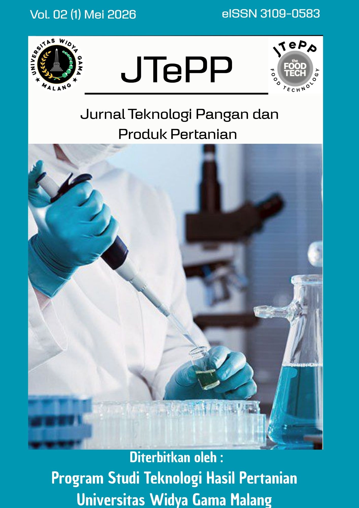 					Lihat Vol 2 No 01 (2026): Jurnal Teknologi Pangan dan Produk Pertanian (JTePP)
				